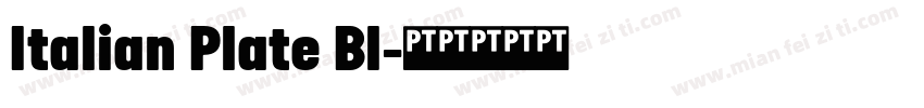 Italian Plate Bl字体转换